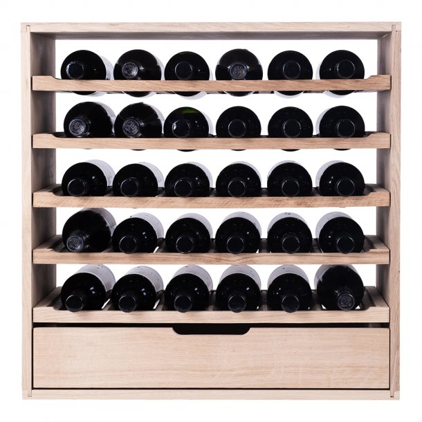 Caverack - CLEO - 30 bottles + Drawer - Oak