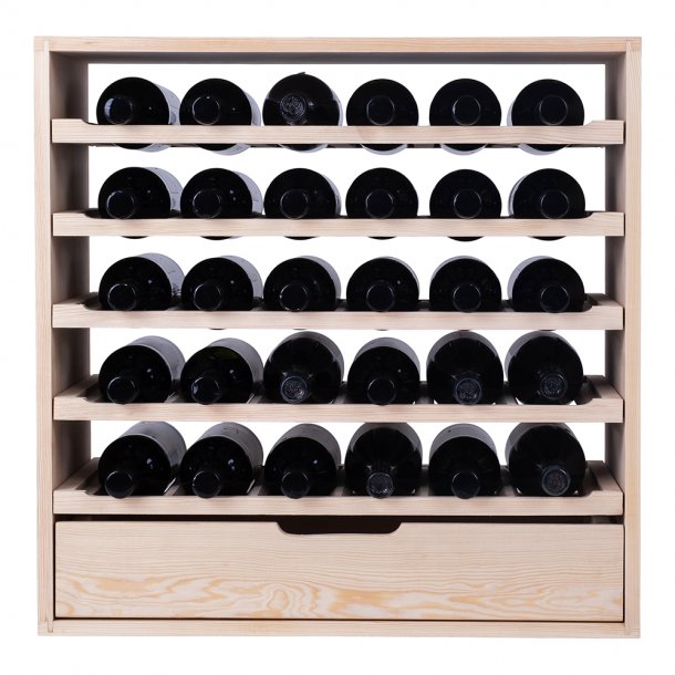 Caverack - CLEO - 30 bottles + Drawer - Pine