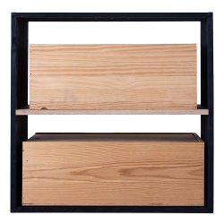 Caverack - CENZO - Faste hylder  - Egetr og sort