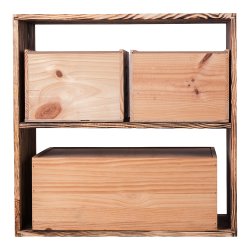 Caverack - CENZO - Faste hylder - Brndt fyrretr