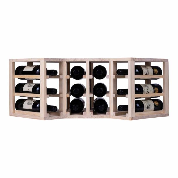 Caverack - Half corner - 12 bottles - Pine wood