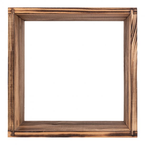 Caverack - KVART FICO/Simpel ramme - Brndt fyrretr