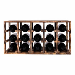 Set of 5 Wine Rack Wall Mounted Wooden Wine Holder Shelf Set w/ Storage Shelves and Glass Holder Wine Rack Insert Display Rack Multifunctional Storage Shelf Modern Diamond-Shaped A01,Black 