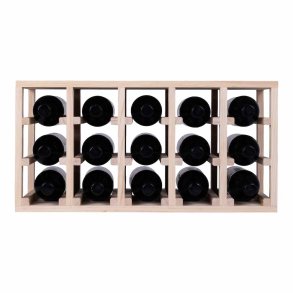 Expovinalia Wine Rack for 16 Bottles Black Melamine 42 x 42 x 42 cm 