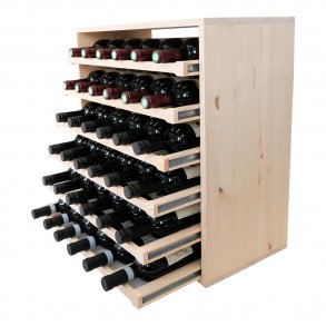 ZEYUAN Botellero para 20 Botellas Madera Maciza Pino 46,5x23x46,5 cm,  Botellero Vino, Wine Rack, Mueble Botellero, Botellero De Soda 353751
