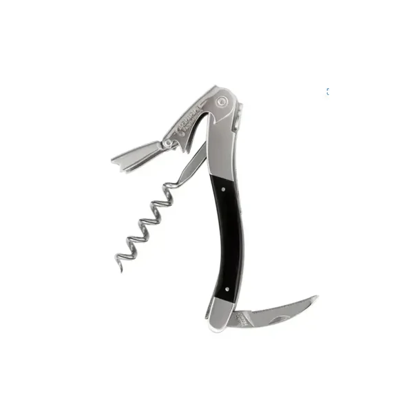 Laguiole proptrkker - "TRADITION"  - Sort Horn D.L.