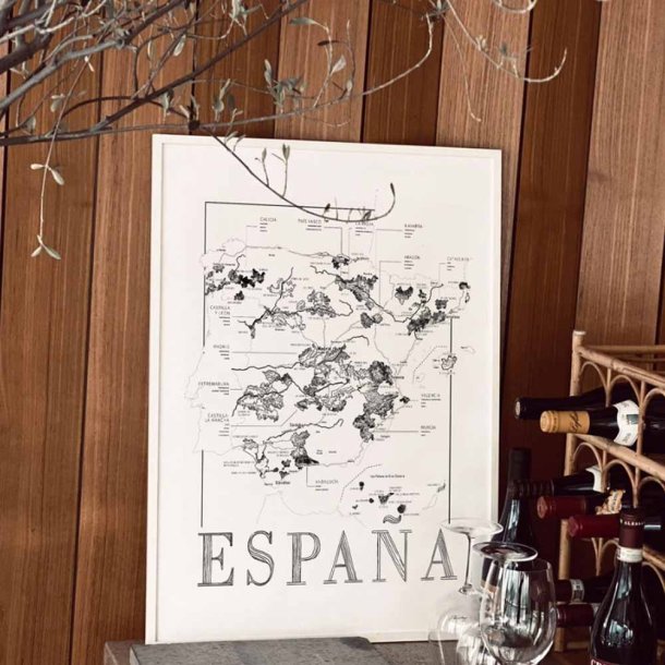 Vinplakat - Espa&ntilde;a (50x70cm)