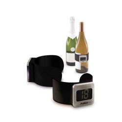 Pulltex - Termometer til flaske - Sort