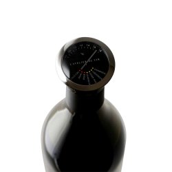 Stainless Steel Wine Thermometer (4--24'C) ，shows your wine temperature,  also marks the best serving temperature for different types of wine. Wine  Thermometer Smart Wine Bottle Snap Button Thermometer LCD Display Clip  Champagne