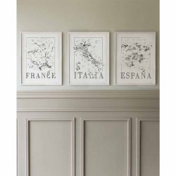 3 stk. vinplakater - Old World Wine (50x70cm)