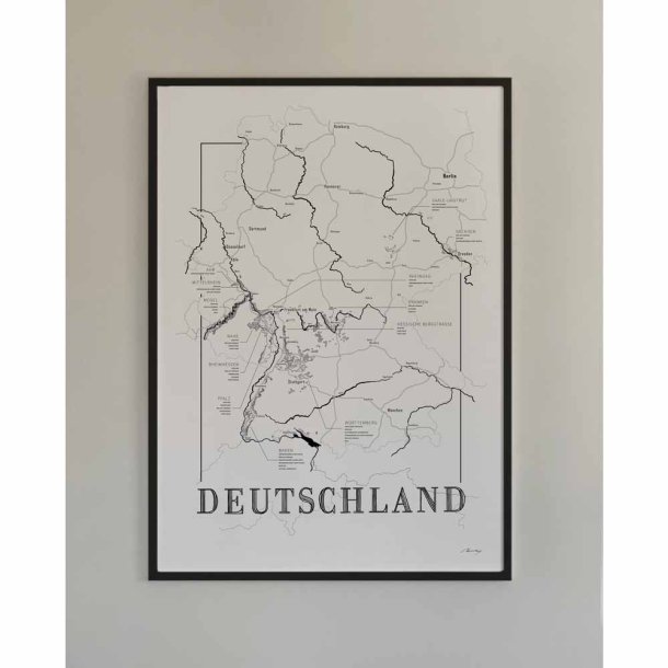 Wijn poster - Duitsland (50x70cm)