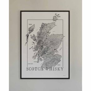 Whisky-plakat - Skotland (50x70cm)