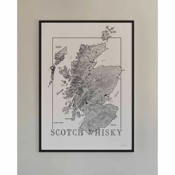 Whiskey poster - Scotland (50x70cm)