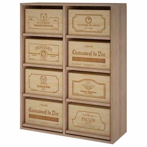 Winerex ESTELA - til 8 vinkasser (6-styks kasser)