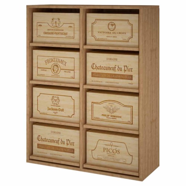 Winerex ESTELA - til 8 vinkasser (6-styks kasser)
