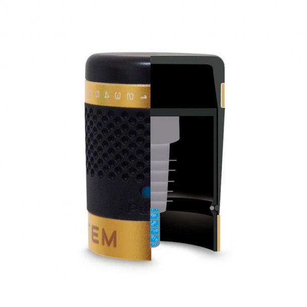 Pulltex - AntiOx - Champagne Stopper - Sort/Guld