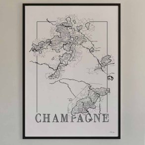 Vinplakat - Champagne (30x40cm)