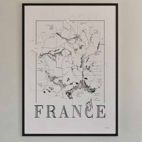 Vinplakat - France (50x70cm)