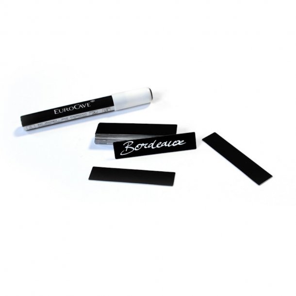 EuroCave - Hyldeskilte - Sort - 20 stk