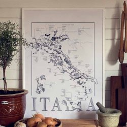 Vinplakat - Italia (50x70cm)