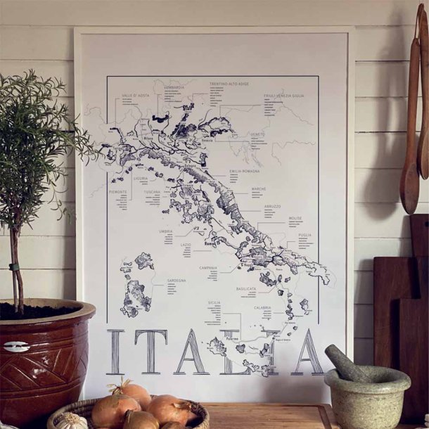 Vinplakat - Italia (50x70cm)
