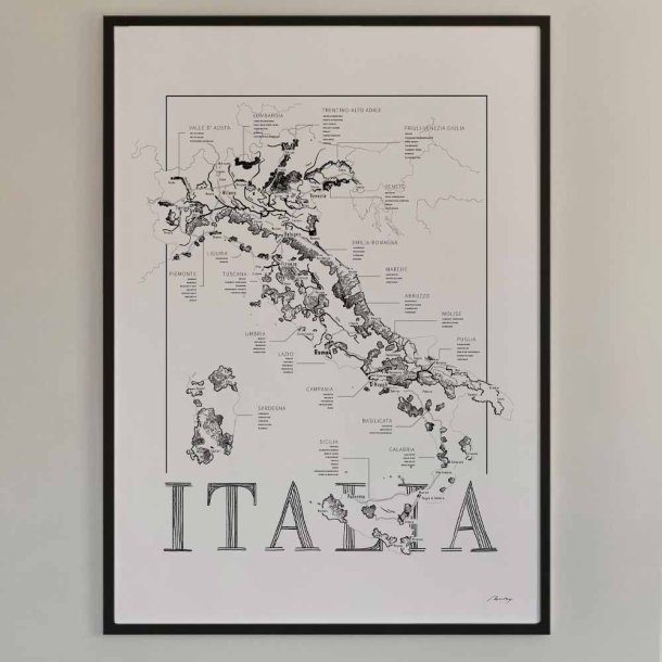 Wine poster - Italy (50x70cm)