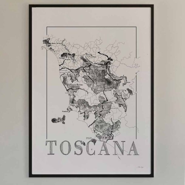 Wine poster - Tuscany (50x70cm)